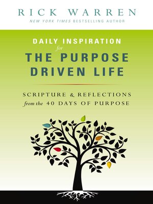 cover image of Daily Inspiration for the Purpose Driven Life